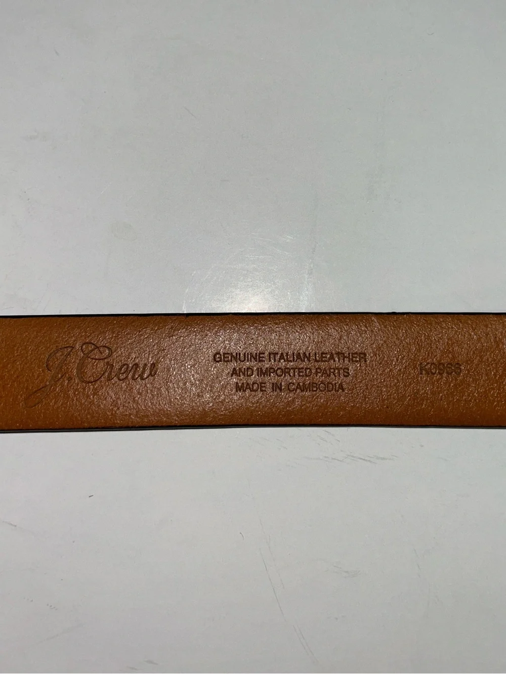 J Crew Leather Round Buckle Dress Belt